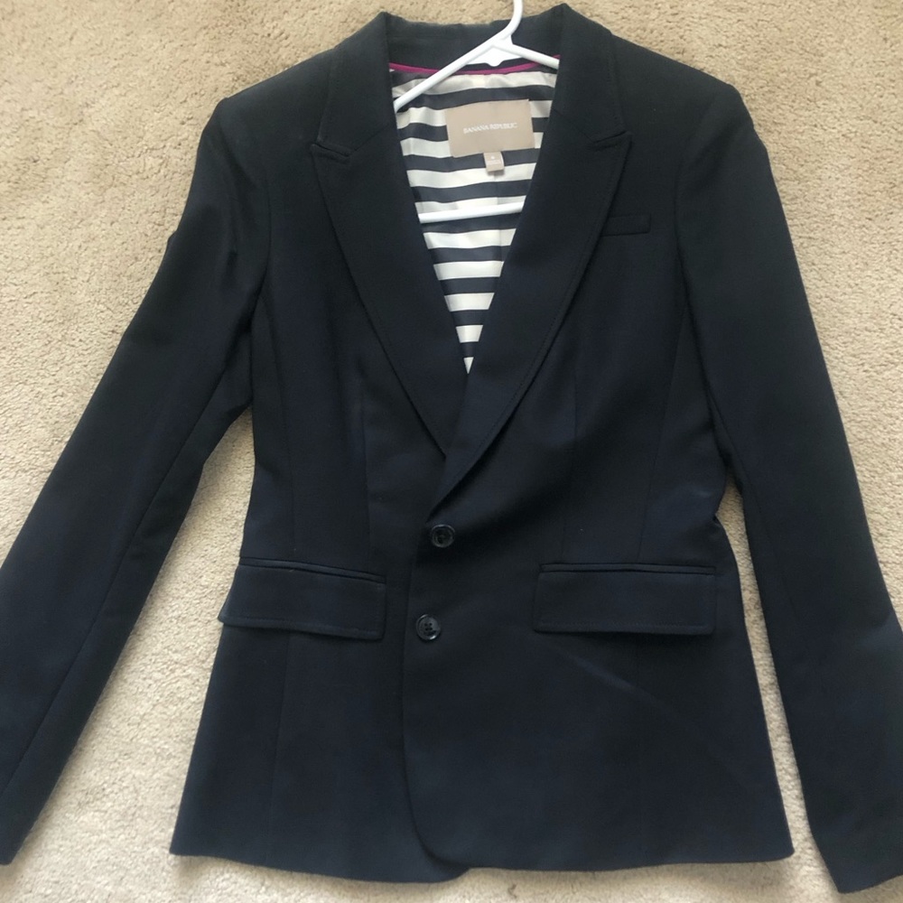 Banana Republic black suit jacket size 8